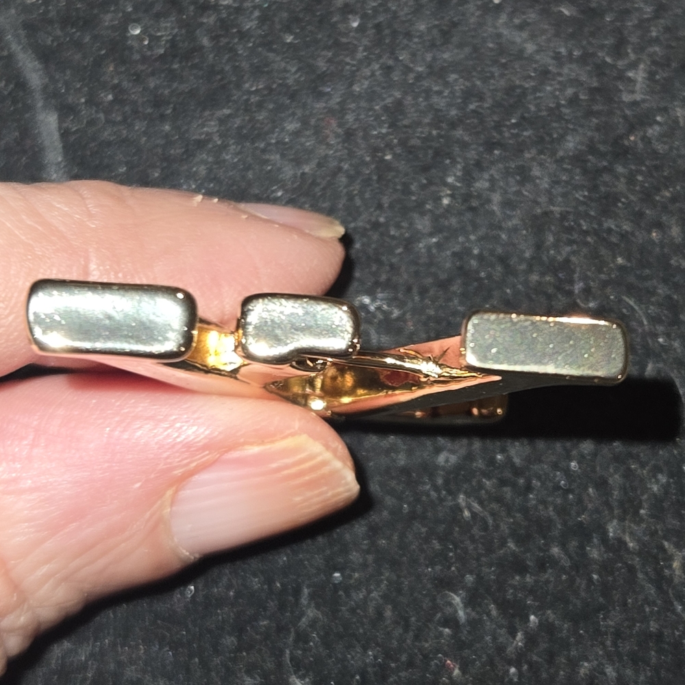 Gold Designer Logo Earrings - Picture 10 of 11
